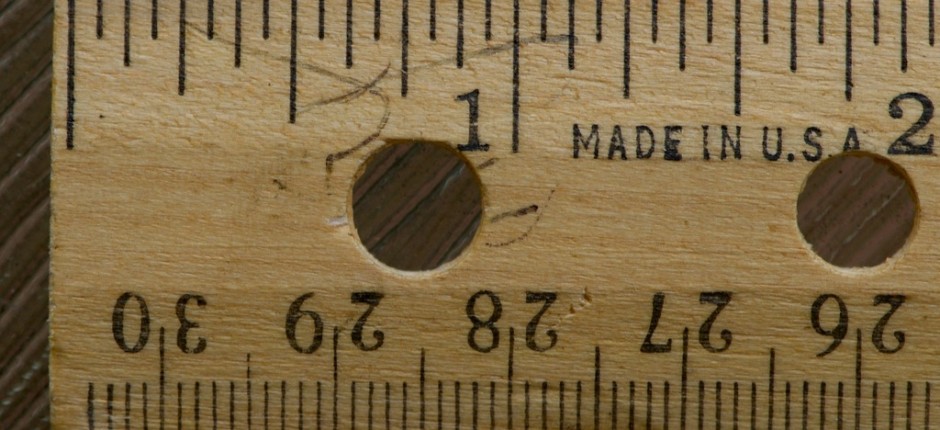 american ruler measurements